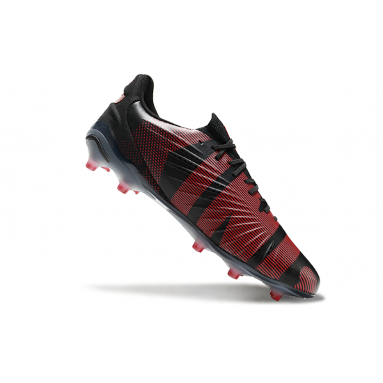 Puma King Ultimate FG/AG Black Red Soccer Cleats