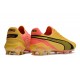 Puma King Ultimate FG AG Red Yellow Black Soccer Cleats