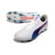 Puma King Ultimate FG AG White Navy Grey Soccer Cleats