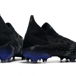 Adidas Predator Freak.1 FG Black And Blue Soccer Cleats