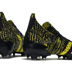 Adidas Predator Freak.1 FG Black And Yellow Soccer Cleats