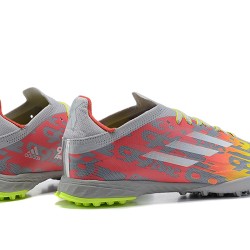 Adidas X Speedflow.1 TF Grey Yellow Green Soccer Cleats