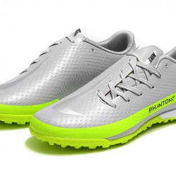 Nike Phantom GT TF Low Silver Green Soccer Cleats