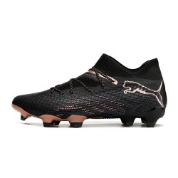 Puma Future 7 Ultimate FG-AG Black Brown Low Soccer Cleats