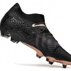 Puma Future 7 Ultimate FG-AG Black Brown Low Soccer Cleats