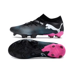 Puma Future 7 Ultimate FG-AG Black Pink White Low Soccer Cleats