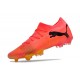 Puma Future 7 Ultimate FG-AG Red Black Low Soccer Cleats