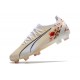 Puma Ultra Ultimate FG Beige White Black Low Soccer Cleats