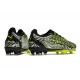 Puma Ultra Ultimate FG Black Green Grey Low Soccer Cleats