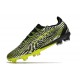 Puma Ultra Ultimate FG Black Green Grey Low Soccer Cleats