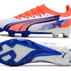 Puma Ultra Ultimate FG Orange Deep Blue Low Soccer Cleats