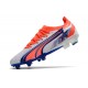 Puma Ultra Ultimate FG Orange Deep Blue Low Soccer Cleats