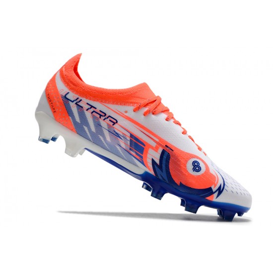 Puma Ultra Ultimate FG Orange Deep Blue Low Soccer Cleats