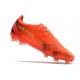 Puma Ultra Ultimate FG Orange Yellow Black Low Soccer Cleats