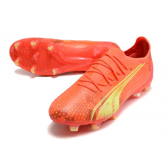 Sell Like Wild Fire Puma Ultra Ultimate FG Orange Yellow Black Low Soccer Cleats Shop Online